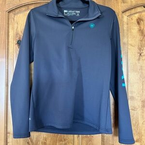 Ariat Navy Blue Quarter-Zip Pullover